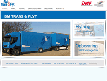 Tablet Screenshot of bmtrans.dk